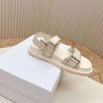 Dior Women CD Dioract Sandal Technical Fabric Allover Butterfly Print - Image 2