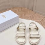 Dior Women CD Dioract Sandal Technical Fabric Allover Butterfly Print - Image 4