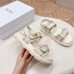 Dior Women CD Dioract Sandal Technical Fabric Allover Butterfly Print - Image 8