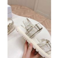 Dior Women CD Dioract Sandal Technical Fabric Allover Butterfly Print (2)