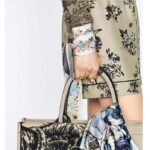 Dior Women CD Jardin D'Hiver Mitzah Scarf White Multicolor Silk Twill - Image 10