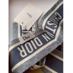 Dior Women CD Jardin D'Hiver Mitzah Scarf White Multicolor Silk Twill - Image 9