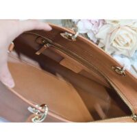 Dior Women CD Large Lady D-Sire Bag Dark Brandy Bull Leather (5)