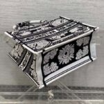 Dior Women CD Medium Dior Book Tote Black White Butterfly Bandana Embroidery - Image 4