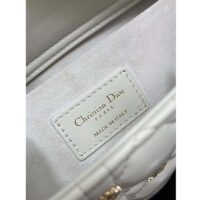 Dior Women CD Medium Lady D-Joy Bag Latte Cannage Lambskin Sun Studs (1)