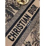 Dior Women CD Medium Lady D-Lite Bag Beige Black Toile De Jouy Soleil - immagine 8