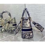 Dior Women CD Medium Lady D-Lite Bag Blue Toile De Jouy - Bild 4