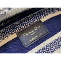 Dior Women CD Medium Lady D-Lite Bag Blue Toile De Jouy (4)