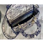 Dior Women CD Medium Lady D-Lite Bag Blue Toile De Jouy - Bild 7