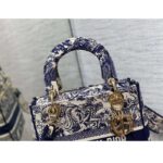 Dior Women CD Medium Lady D-Lite Bag Blue Toile De Jouy - Bild 9
