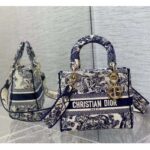 Dior Women CD Medium Lady D-Lite Bag Blue Toile De Jouy - Bild 2