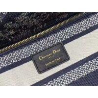Dior Women CD Medium Lady D-Lite Bag Blue Toile De Jouy Reverse (6)