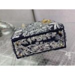 Dior Women CD Medium Lady D-Lite Bag Blue Toile De Jouy Reverse - Image 5