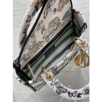 Dior Women CD Medium Lady D-Lite Bag White Multicolor Toile De Jouy Mexico (5)