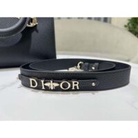 Dior Women CD Medium Lady D-Sire My ABCDior Bag Black Bull Leather (2)