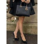 Dior Women CD Medium Lady D-Sire My ABCDior Bag Black Bull Leather - Image 11