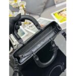 Dior Women CD Medium Lady D-Sire My ABCDior Bag Black Macrocannage Crinkled Calfskin – Bild 6