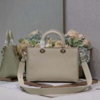 Dior Women CD Medium Lady D-Sire My ABCDior Bag Powder Beige Bull Leather (4)