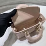 Dior Women CD Mini Dior Book Tote Trench Beige Macrocannage Calfskin - Bild 7