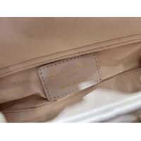 Dior Women CD Mini Dior Book Tote Trench Beige Macrocannage Calfskin (4)