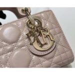 Dior Women CD Mini Dior Book Tote Trench Beige Macrocannage Calfskin - Bild 9