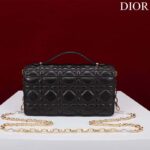Dior Women CD My Dior Mini Bag Black Cannage Lambskin - Imagen 3