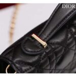 Dior Women CD My Dior Mini Bag Black Cannage Lambskin - Imagen 9