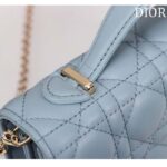 Dior Women CD My Dior Mini Bag Cloud Blue Cannage Lambskin - Image 8