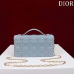 Dior Women CD My Dior Mini Bag Cloud Blue Cannage Lambskin - Image 4