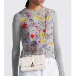 Dior Women CD My Dior Mini Bag Latte Cannage Lambskin - Imagen 11