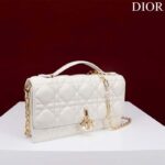 Dior Women CD My Dior Mini Bag Latte Cannage Lambskin - Imagen 3