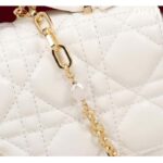 Dior Women CD My Dior Mini Bag Latte Cannage Lambskin - Imagen 8