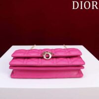 Dior Women CD My Dior Mini Bag Passion Pink Cannage Lambskin (11)