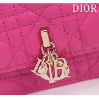 Dior Women CD My Dior Mini Bag Passion Pink Cannage Lambskin (11)