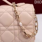 Dior Women CD My Dior Mini Bag Powder Pink Cannage Lambskin - Imagen 8
