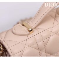 Dior Women CD My Dior Mini Bag Powder Pink Cannage Lambskin (8)