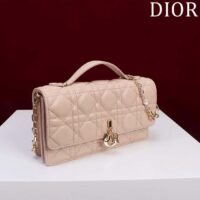 Dior Women CD My Dior Mini Bag Powder Pink Cannage Lambskin (8)