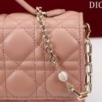 Dior Women CD My Dior Mini Bag Rose Des Vents Cannage Lambskin (4)