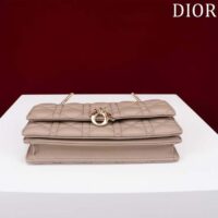 Dior Women CD My Dior Mini Bag Warm Taupe Cannage Lambskin (7)