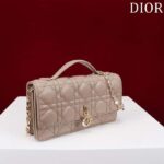 Dior Women CD My Dior Mini Bag Warm Taupe Cannage Lambskin – Bild 3