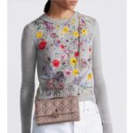 Dior Women CD My Dior Mini Bag Warm Taupe Cannage Lambskin – Bild 11