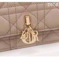 Dior Women CD My Dior Mini Bag Warm Taupe Cannage Lambskin (7)