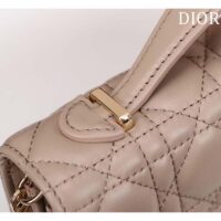 Dior Women CD My Dior Mini Bag Warm Taupe Cannage Lambskin (7)