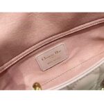 Dior Women CD Small Lady D-Joy Bag Melocoton Pink Glossy Iridescent Cannage Calfskin - Bild 9