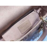 Dior Women CD Small Lady D-Joy Bag Powder Pink Cannage Lambskin (10)