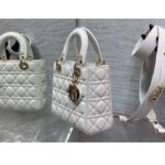 Dior Women CD Small Lady Dior Bag Latte Grained Cannage Calfskin - Image 3