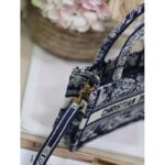Dior Women Mini Dior Book Tote Strap Blue Toile De Jouy Reverse Embroidery - immagine 9