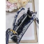 Dior Women Mini Dior Book Tote Strap Blue Toile De Jouy Reverse Embroidery - immagine 8
