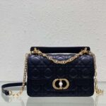 Dior Women Mini Dior Jolie Top Handle Bag Black Cannage Calfskin - Imagen 3