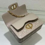 Dior Women Mini Dior Jolie Top Handle Bag Powder Beige Cannage Calfskin - Image 8